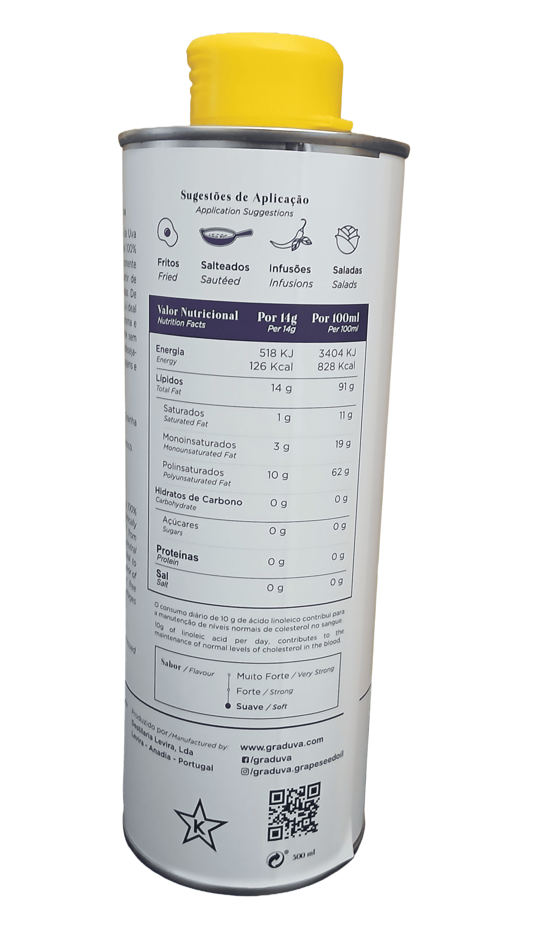 Óleo de Grainha de Uva Graduva 500ml 3
