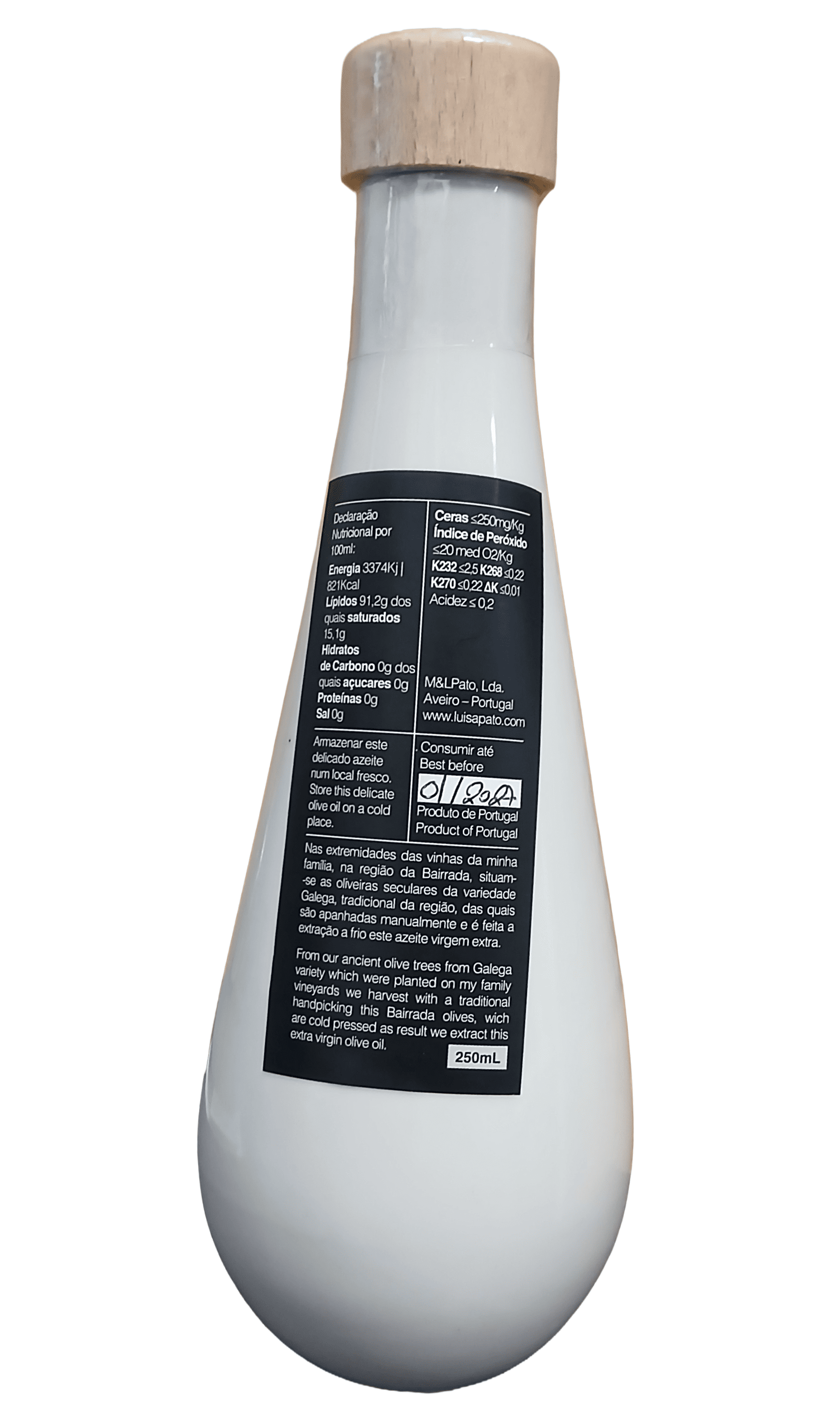 Azeite Virgem Extra Quinta do Ribeirinho Luísa Pato 250ml 2
