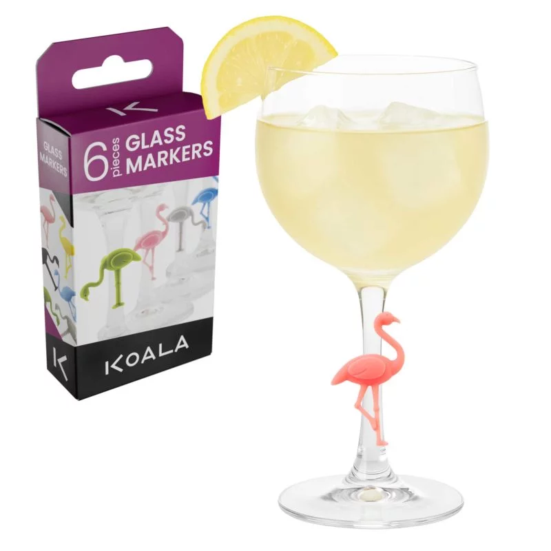 Marcadores de copo 3D Flamingos 0